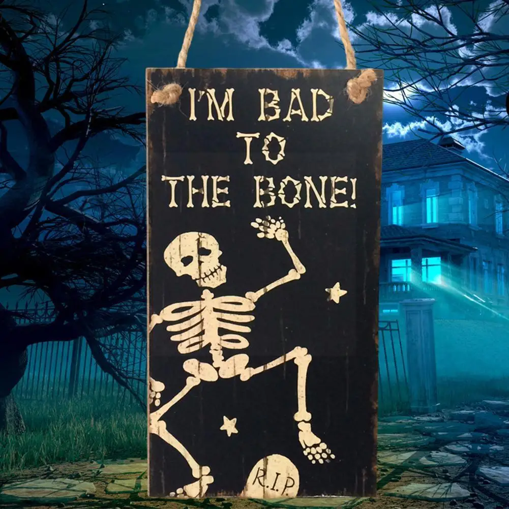 

Деревянная дверь для Хэллоуина, 20 см, украшение для Хэллоуина, комната для дома, раньше, веселая деревянная детская тыква O4X6