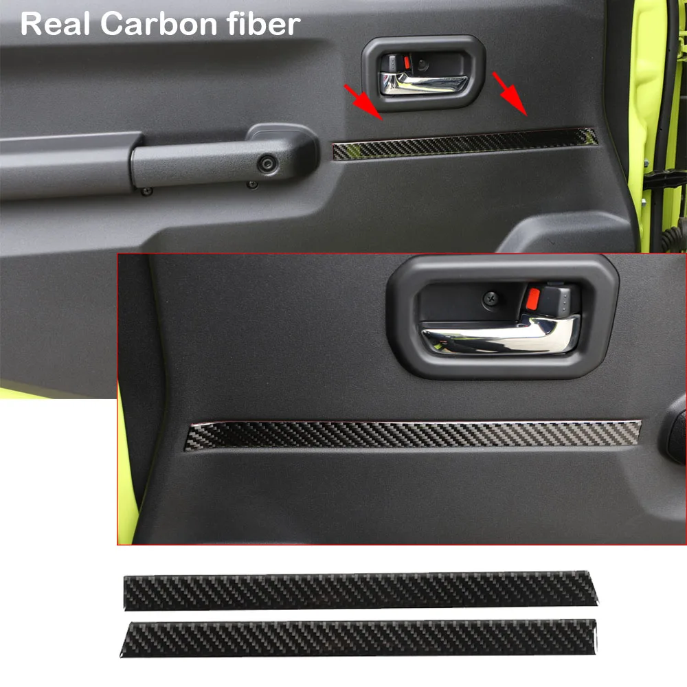 2 * настоящие наклейки на дверь из углеродного волокна для Suzuki Jimny 2019 + | Автомобили