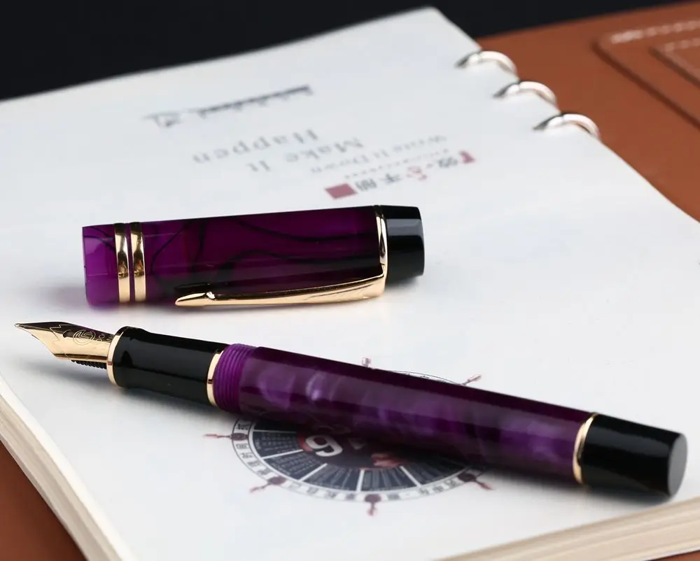 Moonman M600S акриловая смола перьевая ручка иридий F чернильная ручка NIB Оригинальная коробка