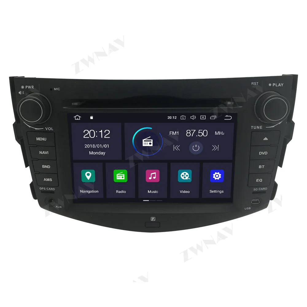 Carplay For Toyota RAV4 2006 2007 2008 2009 2010 2011 2012 Android 10 Multimedia GPS Navi Audio Stereo Radio Recorder Head Unit |