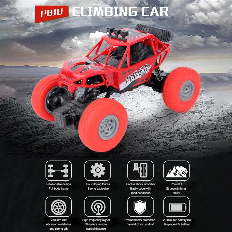 

Автомобиль с дистанционным управлением, электрическая игрушка, беспроводной Радиоуправляемый внедорожник, монстр-Трак, грузовик для детей...