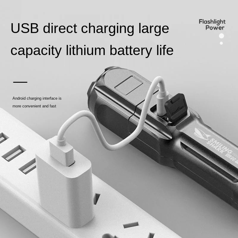 Ультраяркий фонарик тактический фонарь с зарядкой от USB масштабируемый