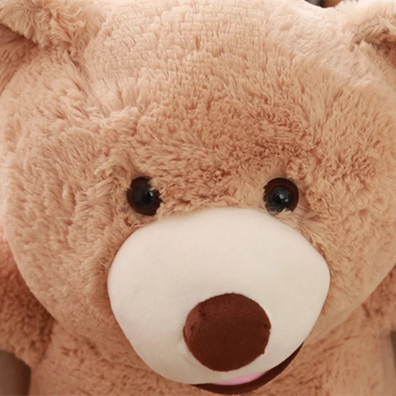 

With pp cotton Arrival 1M American Giant Bear Plush Toy Big Size USA Teddy Bear Stuffed Animal Doll Valentine Gift for Girls