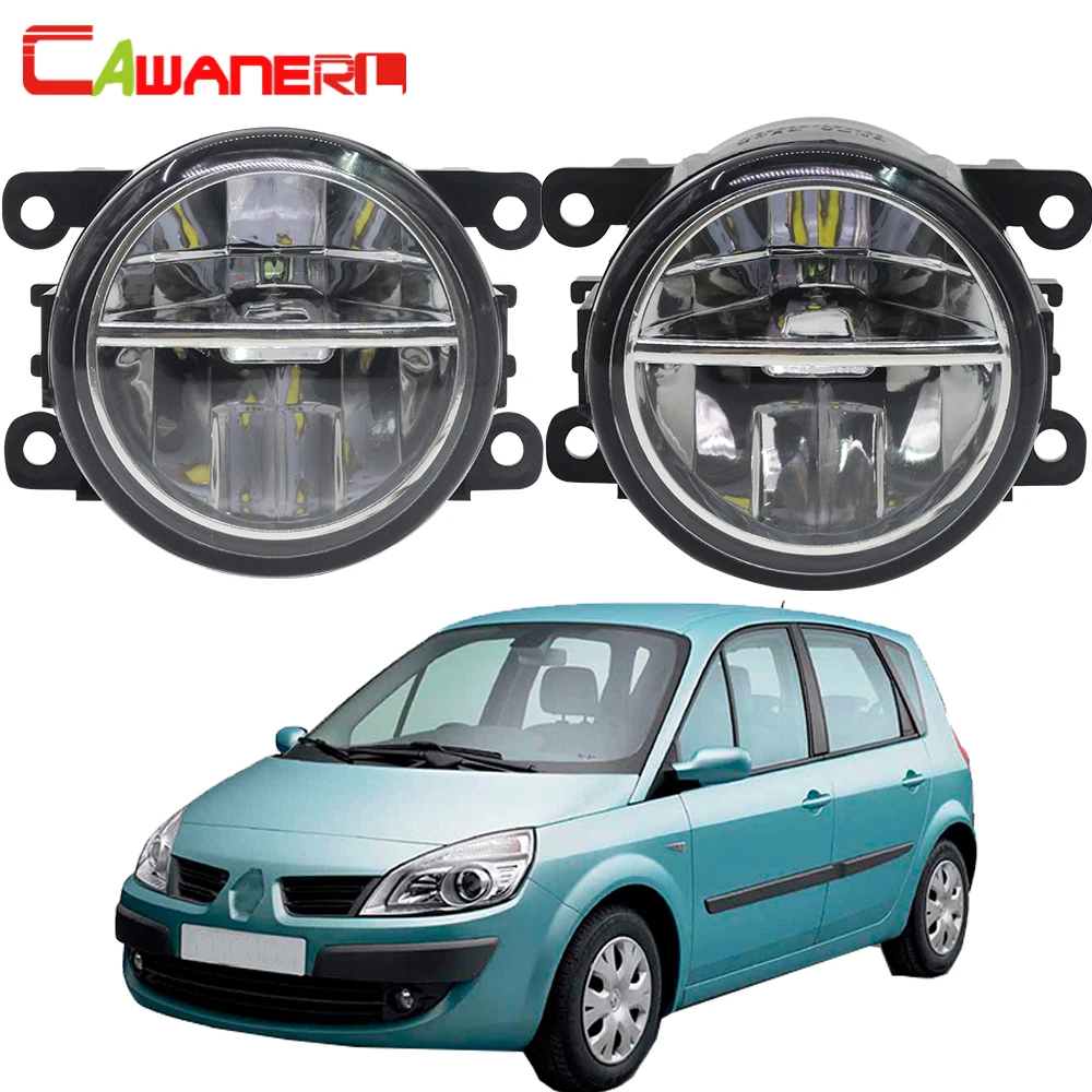 Cawanerl для Renault Scenic 2003 2015 Автомобильный светодиодный противотуманный светильник
