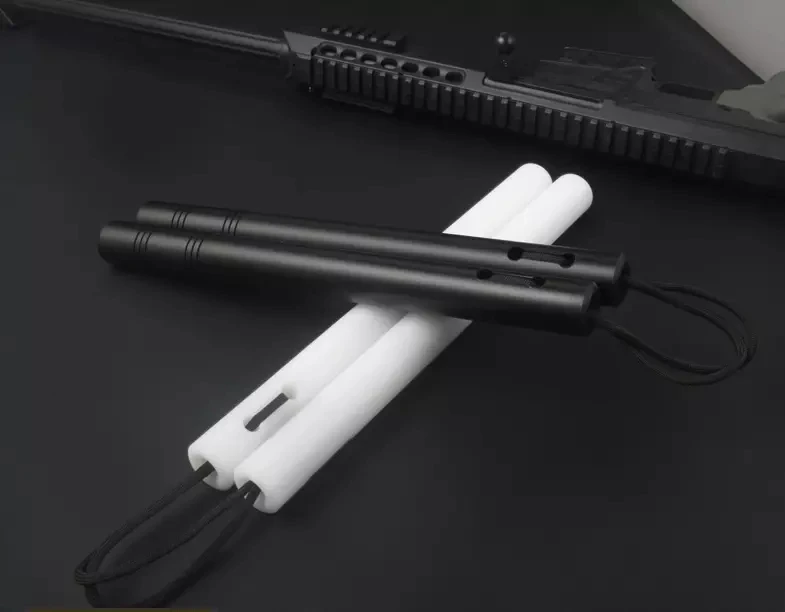 High Quality Solid Nunchakus Actual Performance for Beginners portable Self-defense Bruce Lee Nylon Rubber | Спорт и развлечения