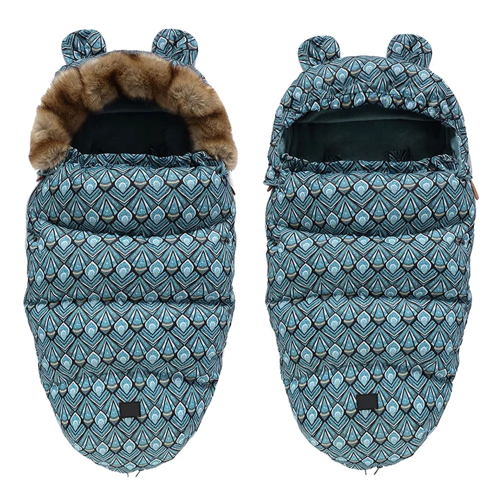 

Детский спальный мешок для детской коляски, зимние плотные коляски, спальные мешки для новорожденных, модные ветрозащитные водонепроницае...