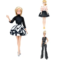 mlian fashion style office suit outfit set for barbie 11 inches bjd fr sd doll dress clothes dollhouse roll play accessories