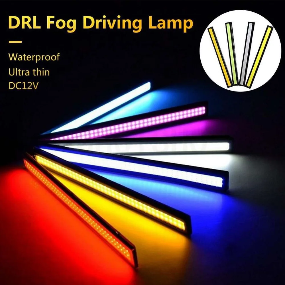 

1pc COB LED Car Lamp External Lights Auto Waterproof Car Styling Daytime Driving Fog Lights Vehicle Running Light Led Light RGB