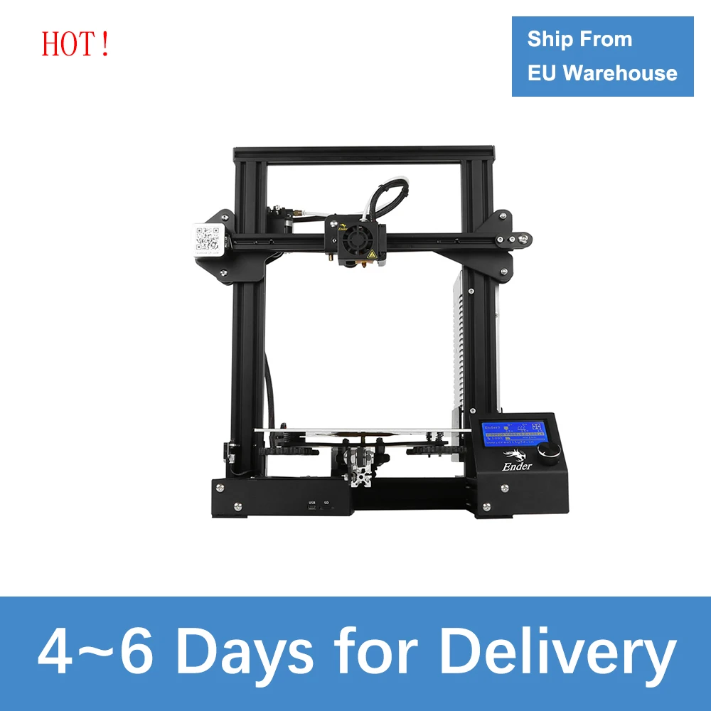 3d принтер Ender-3 PRO DIY 3d принтер источник питания печать DIY комплект 220*220*250 мм с восстановлением