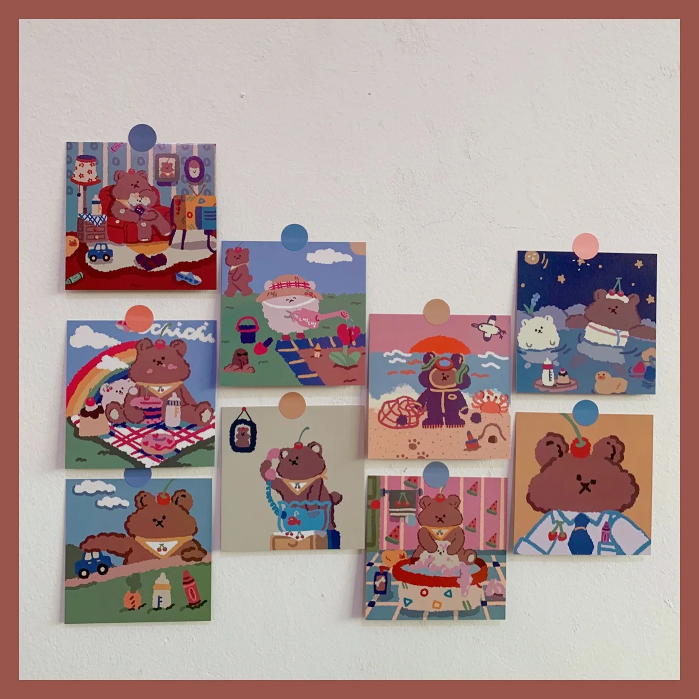 6 шт./лот мультяшный милый корейский стиль Ins Forrest стикер для девочки сделай сам