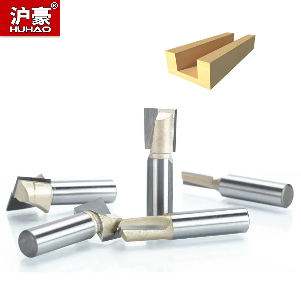 

HUHAO 1pc Professional Grade Cleaning Bottom Woodworking Milling Cutter CNC Tool Two Flute Endmill Router Bits