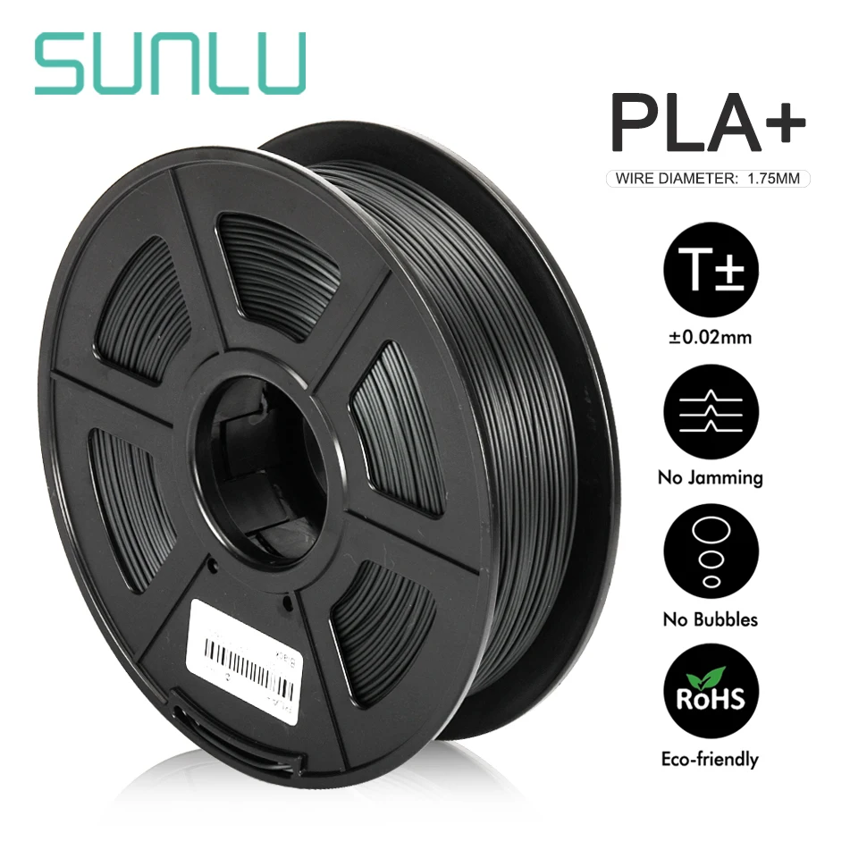 SUNLU PLA PLUS Филамент 1,75 мм 1 кг материалы для 3d печати разноцветные на выбор пластиковые PLA 3d Филамент Быстрая