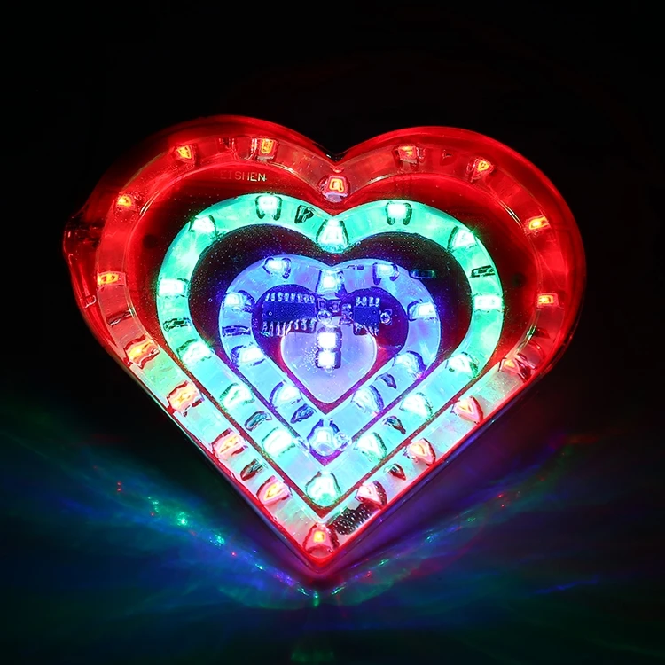 

Motorcycle Styling Flash Light SMD 2835 DC 12V Motorcycle Modified RGB Light Heart Flash Atmosphere Lamp