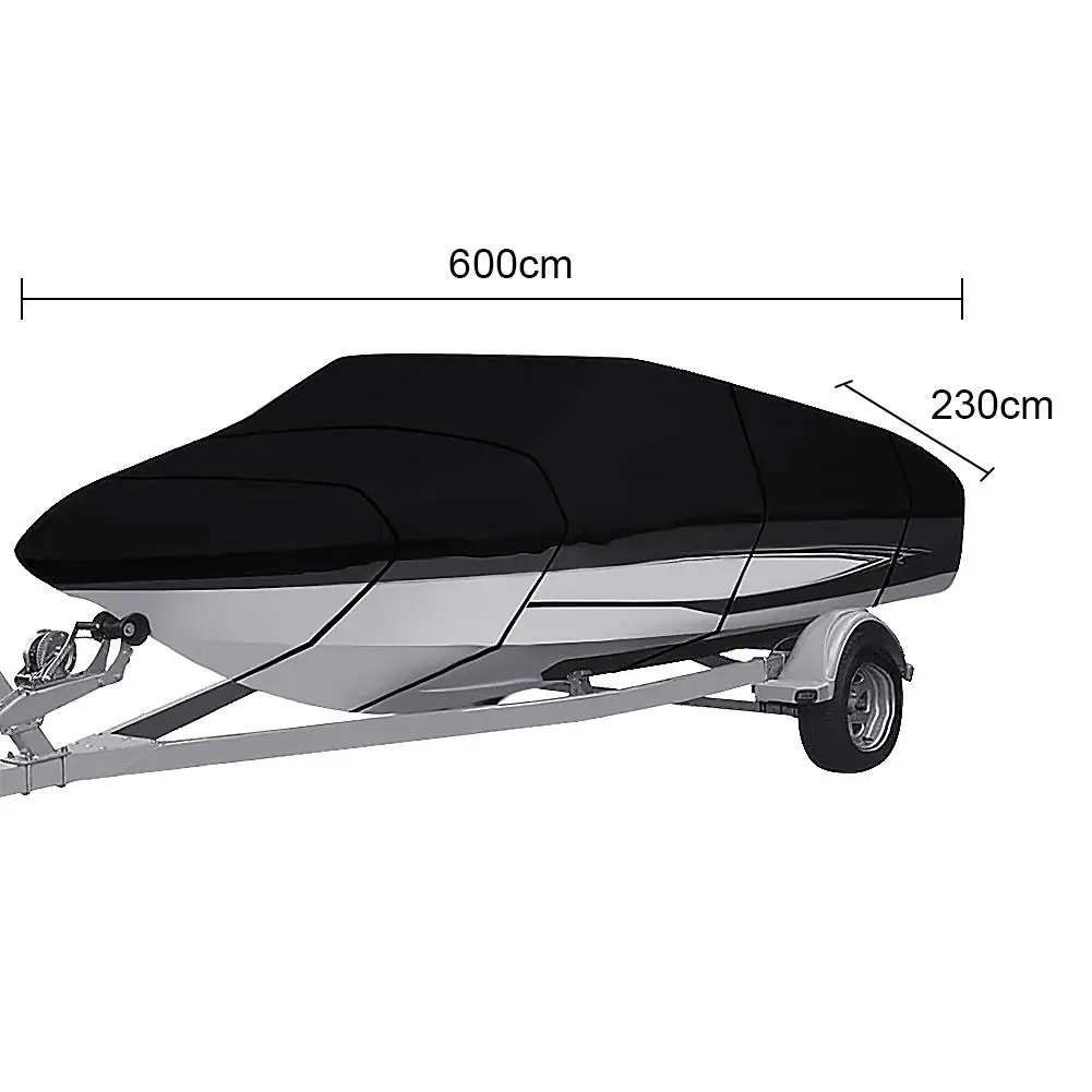 

Waterproof 210D Boat Cover Yacht Cover UV Protection Infrared V-shaped Blue Boat Covers Fishing Ski Covers