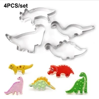 3d big dinosaur cookie cutters fondant molds baking cake pastry tools for gingerbread forms