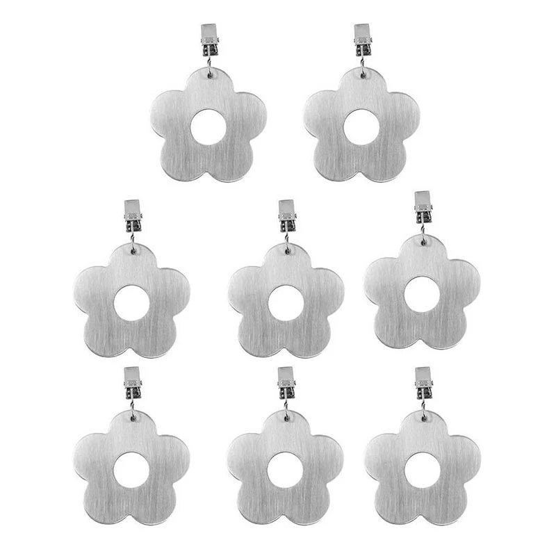 

8Pcs Stainless Steel Tablecloth Pendant Tablecloth Pendant Fixed Outdoor Picnic Tablecloth Hanging Portable