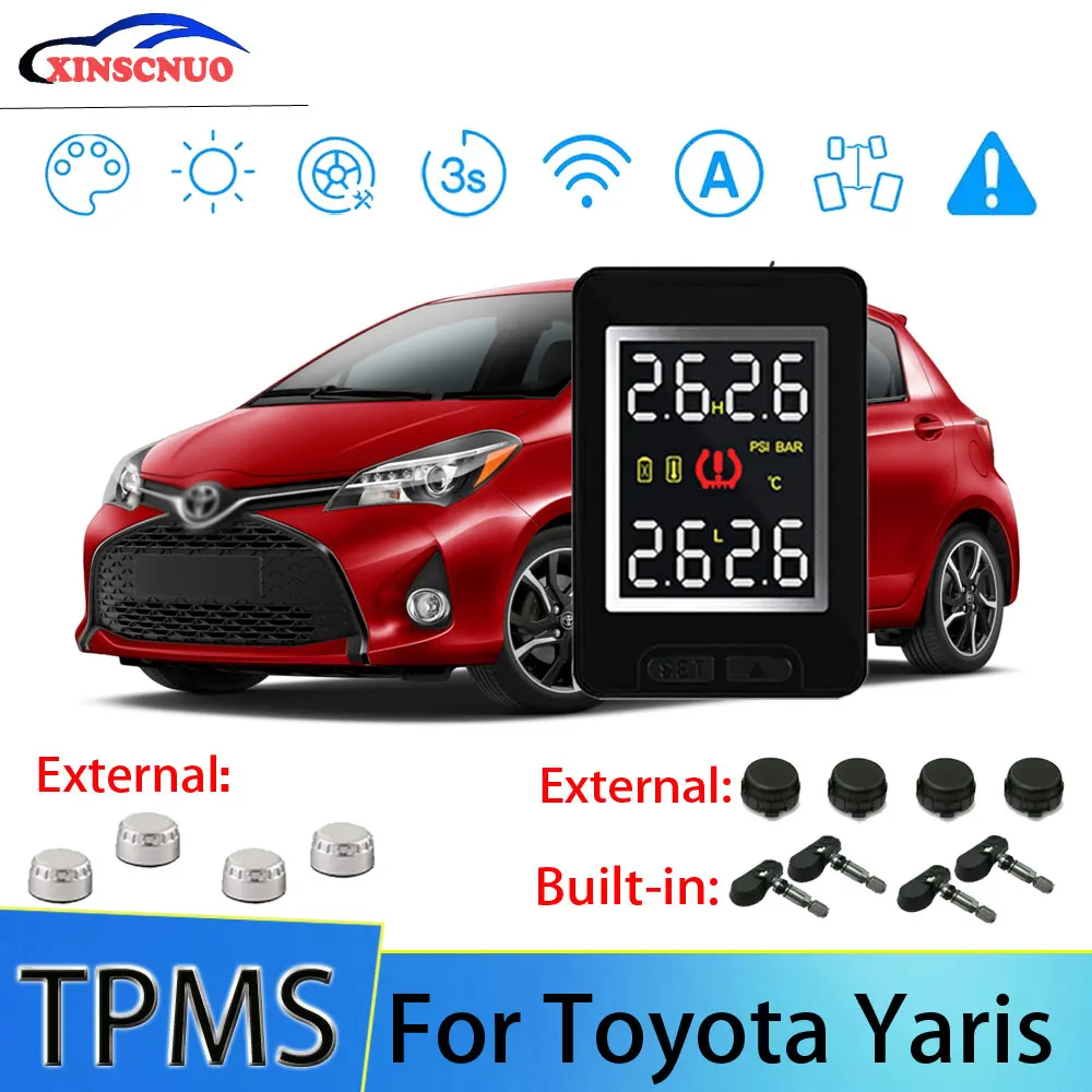 XINSCNUO автомобиля TPMS система контроля давления в шинах для Toyota Yaris шин Давление и