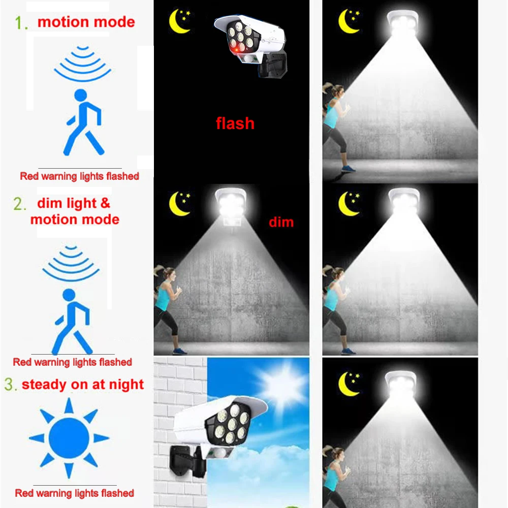 Муляж камеры на солнечной батарее водонепроницаемый 2 шт. | Освещение