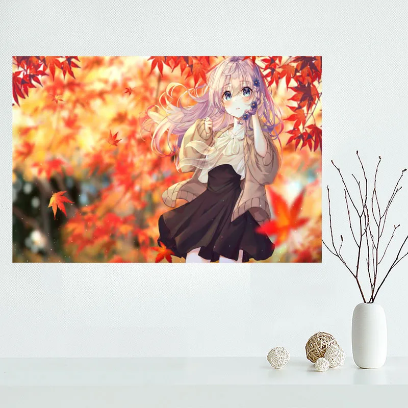 Изготовленный на заказ Высокое качество Сексуальная аниме девушка холст для