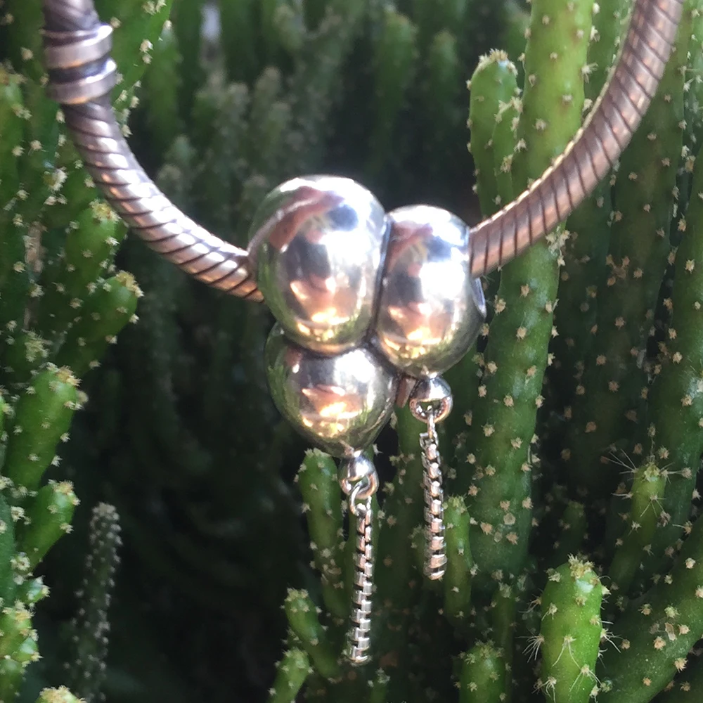 Омела стерлинговое серебро 925 пробы три воздушных шаров висячая подвеска