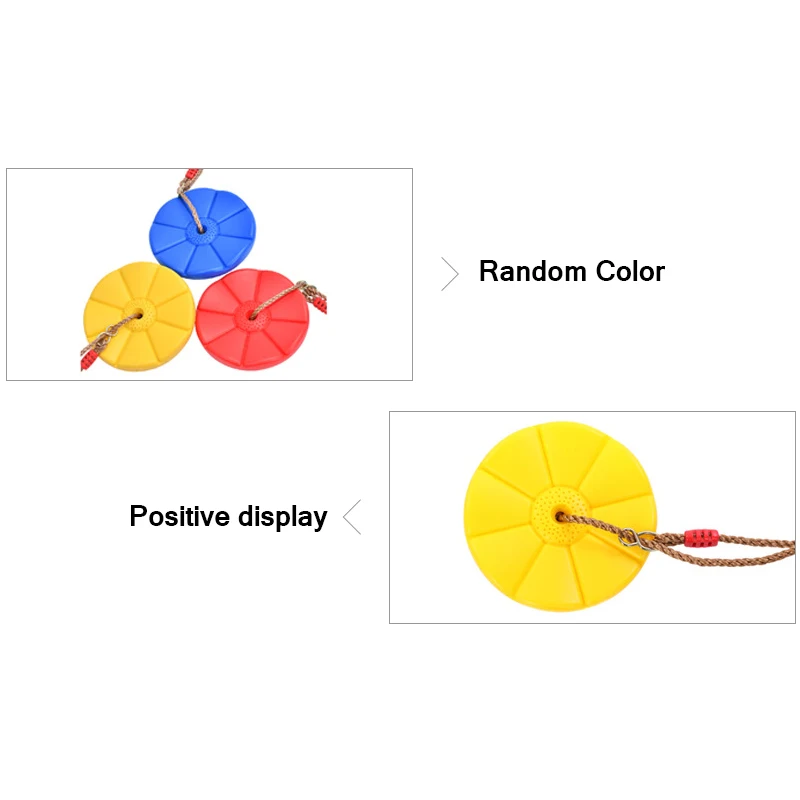 Дисковая игрушка качели для сидений круглая веревка подвесные садовые игры