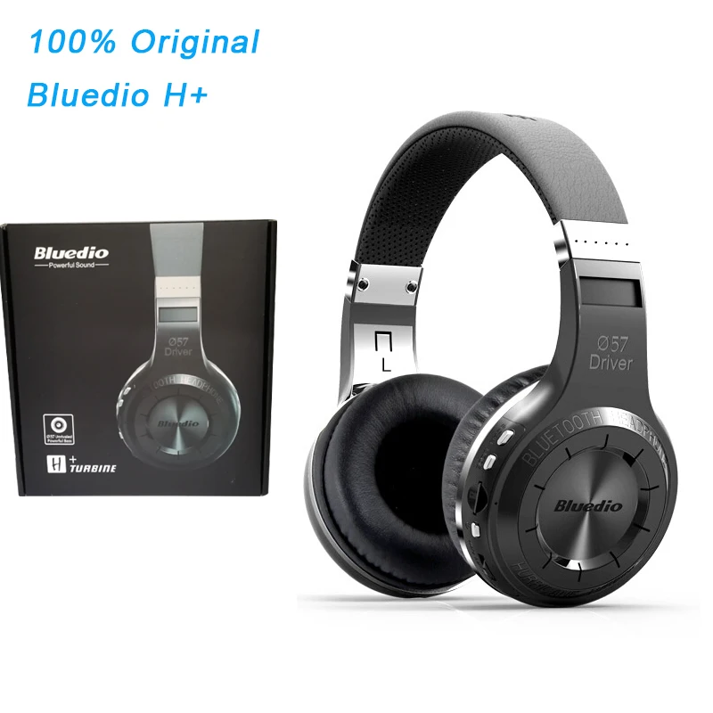 Оригинальный Bluedio H + гарнитура Bluetooth 4 1 стерео Бас Hi-Fi Беспроводной наушники для
