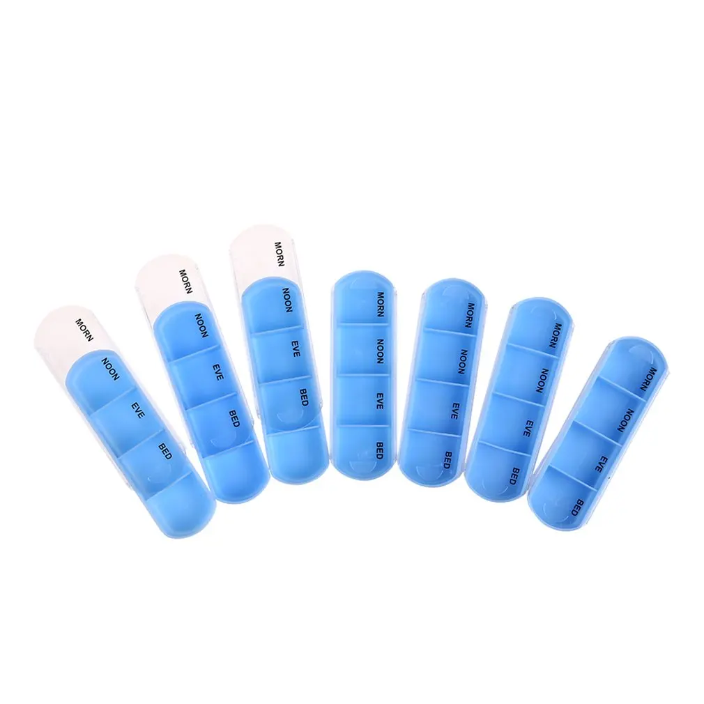 

7 days portable pill box medicine storage Organizer Container Case mini Pill Box Medicine Sorter Weekly Storage Box
