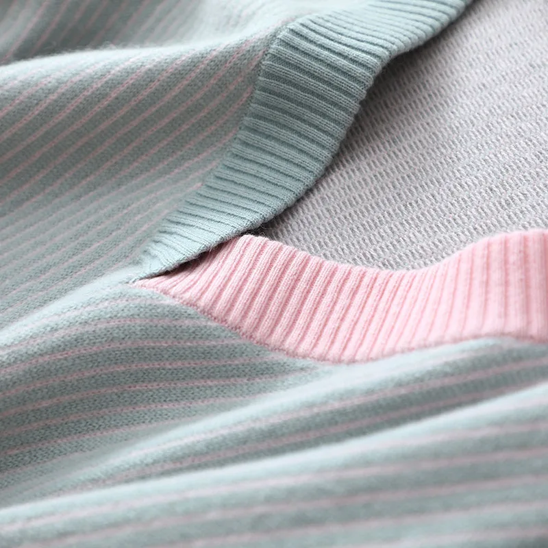 Shuchan/ кашемировый зимний теплый зимний комплект из двух предметов, свитер с v-образным вырезом+ штаны с эластичной резинкой на талии до лодыжки, однотонный