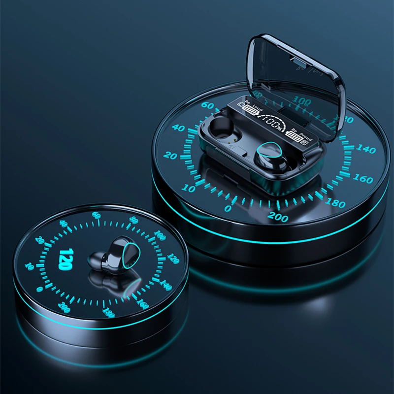 M10 TWS Bluetooth 5 0 наушники зарядная коробка беспроводные 9D стерео спортивные