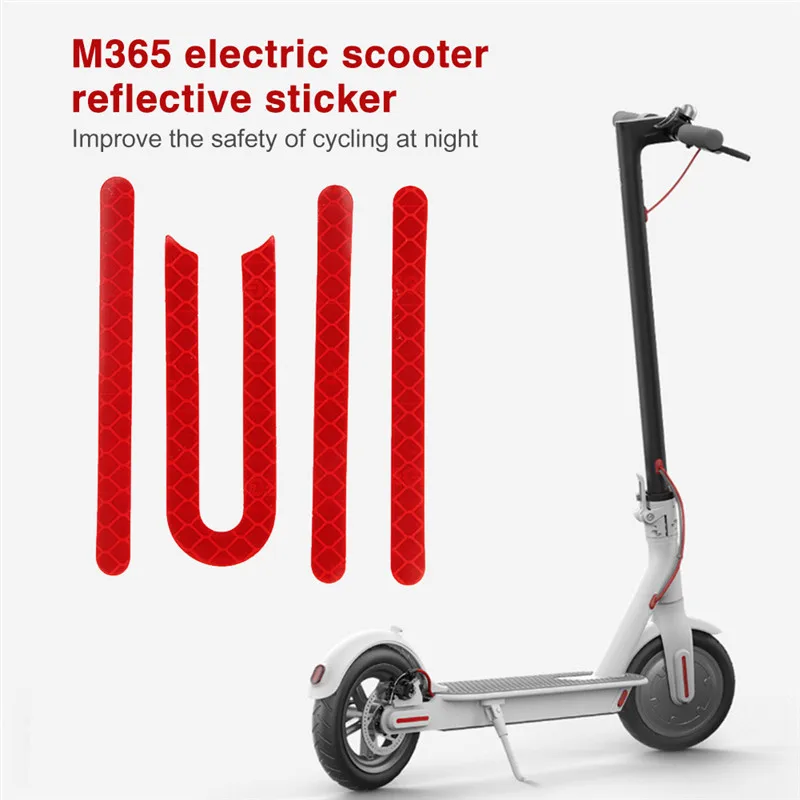Reflective Sticker For Xiaomi Mijia M365 Electric Scooter Pro Front Rear Wheel Tyre Cover Protective Shell El | Спорт и развлечения