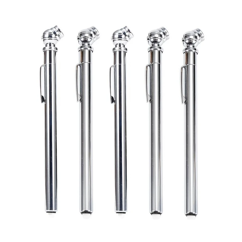 

5 Pack Pencil Tire Pressure Gauge 5-50 PSI Universal for Car Motorcycle Bicycle