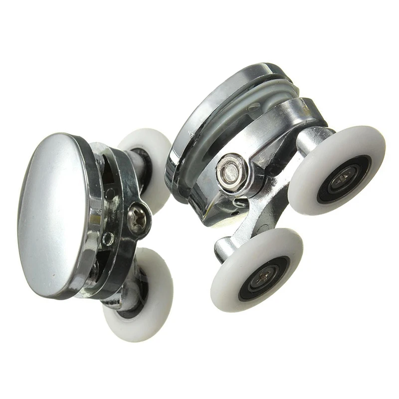 2x25 закаленные ролики верхней двери душевых кабин бегуны серебро|Дверные ролики| |