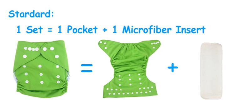Cloth Nappies All In One Diaper Cotton Baby Diapers Reusable A16 | Мать и ребенок