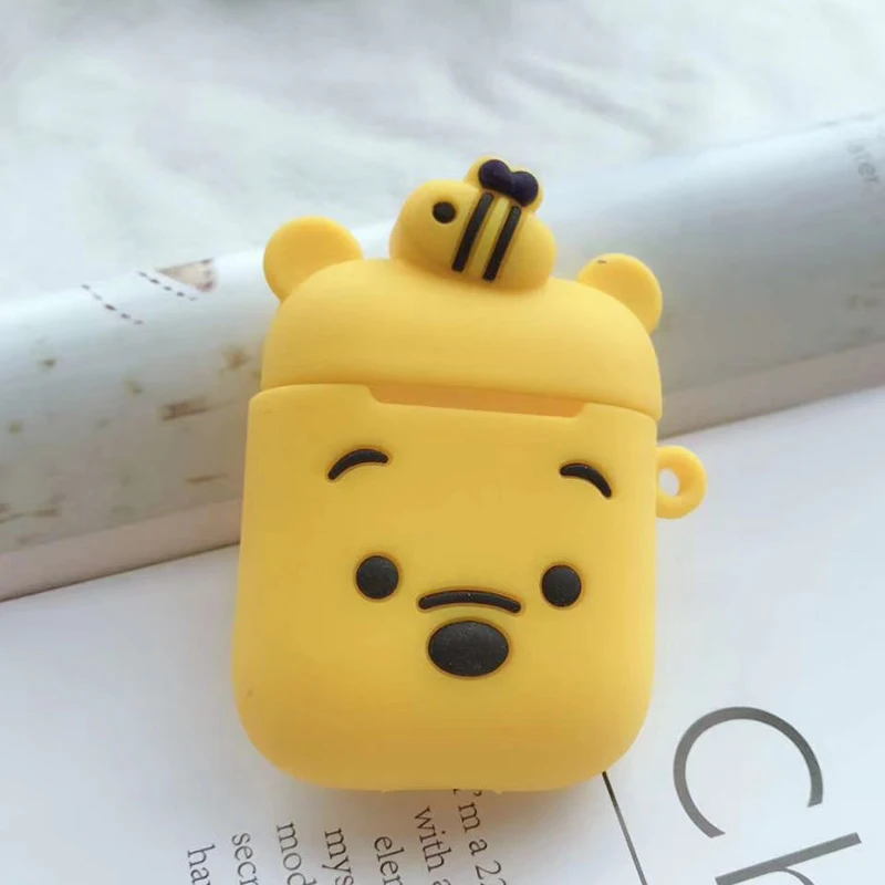 For AirPods case 34 Мультяшные беспроводные bluetooth наушники чехол для Apple AirPods силиконовый чехол для наушников на Airpods 2 чехол защитный чехол Роскошный - Цвет: For AirPods case 34