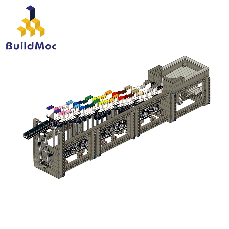 

Buildmoc Block Rainbow Stepper DIY Keyboard Mini Micro Block Building Blocks Bricks Assembly Toys Game