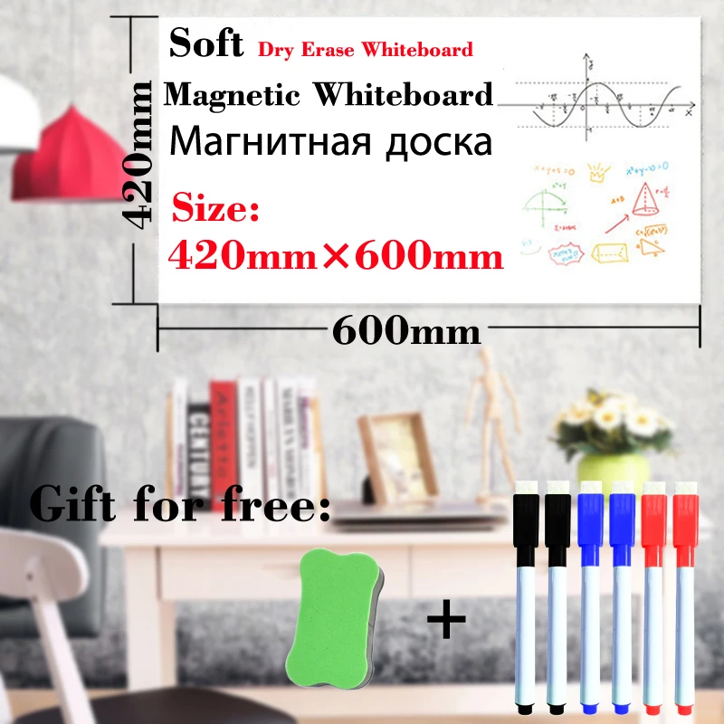 

Magnetic Whiteboard Dry Earse White Board Calenda Home Kitchen Fridge Stickers Message Boards Writing Sticker Magnetsr