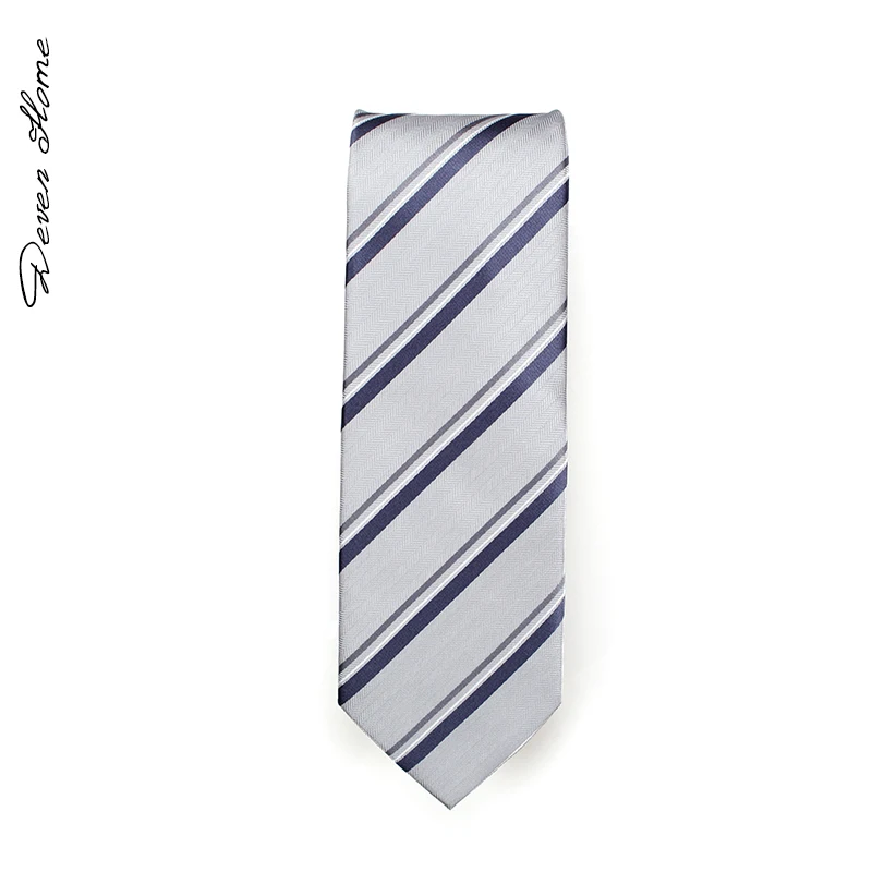 2020 Новый Модный высококачественный мужской полосатый серый галстук 7 см деловой
