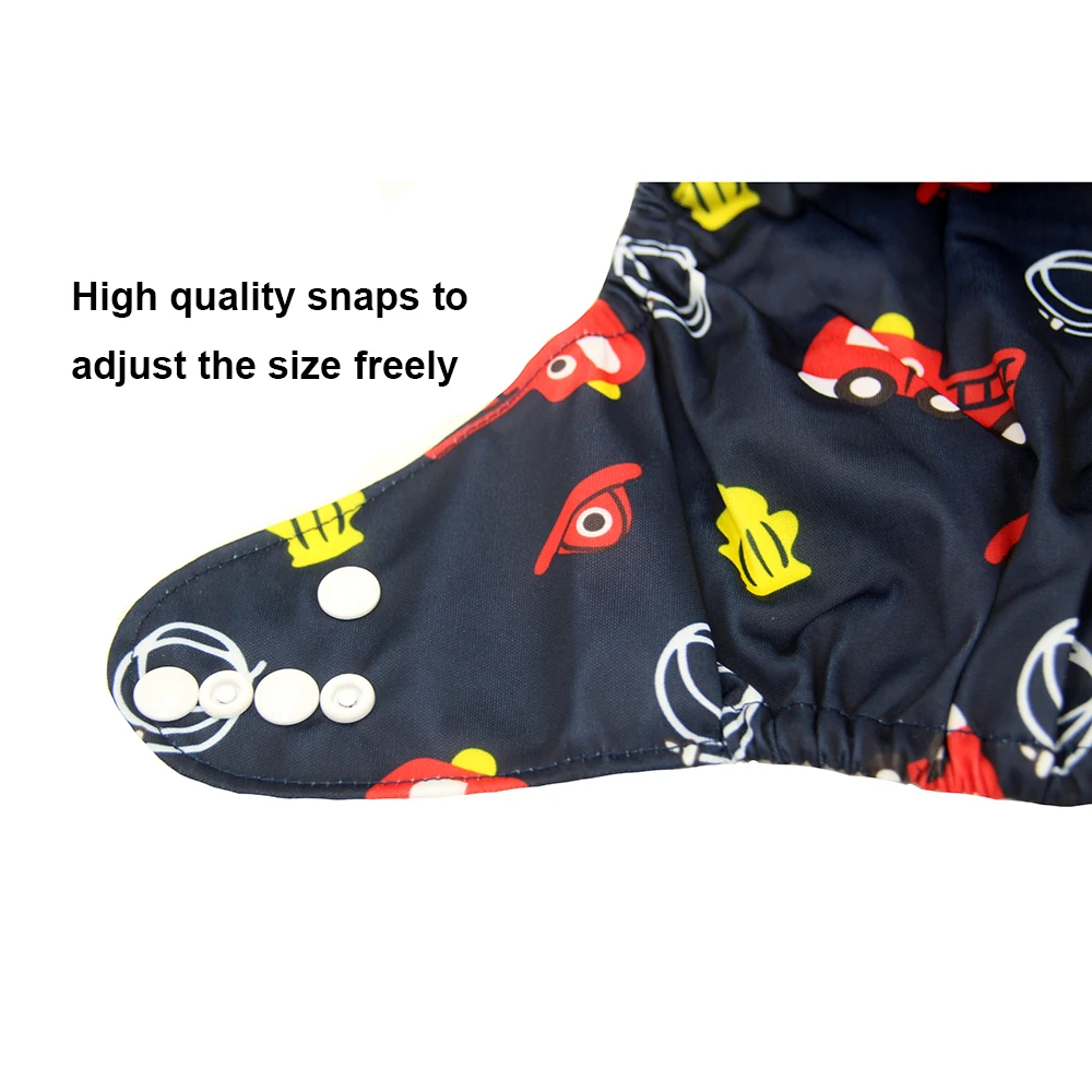 Моющиеся тканевые подгузники для новорожденных с бамбуковым углем AIO карманами