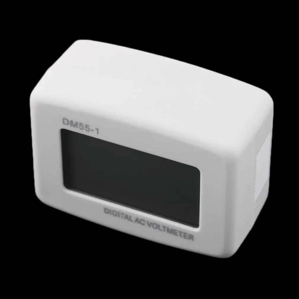 Электрические приборы DM55 1 AC 80 300V ЖК дисплей Цифровой вольтметр штепсельная вилка
