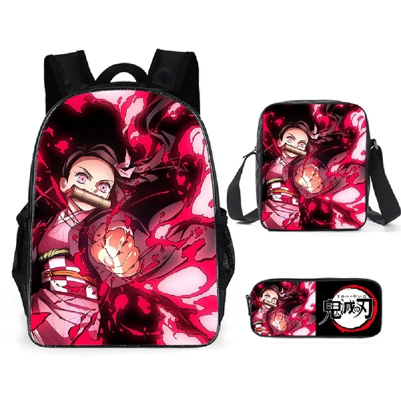 Рюкзак для путешествий из аниме косплей Брезентовая сумка Kamado Tanjirou Tomioka Giyuu No Yaiba