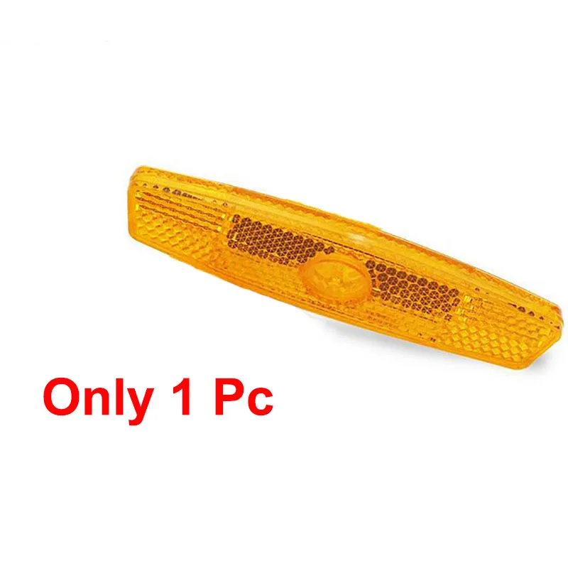 Orange Bike Spoke Reflector Bicycle Light Wheel Safety Spoke Reflector Mount Clip Warning Mountain Bike Reflector Bicycle Accessories - Цвет: Orange