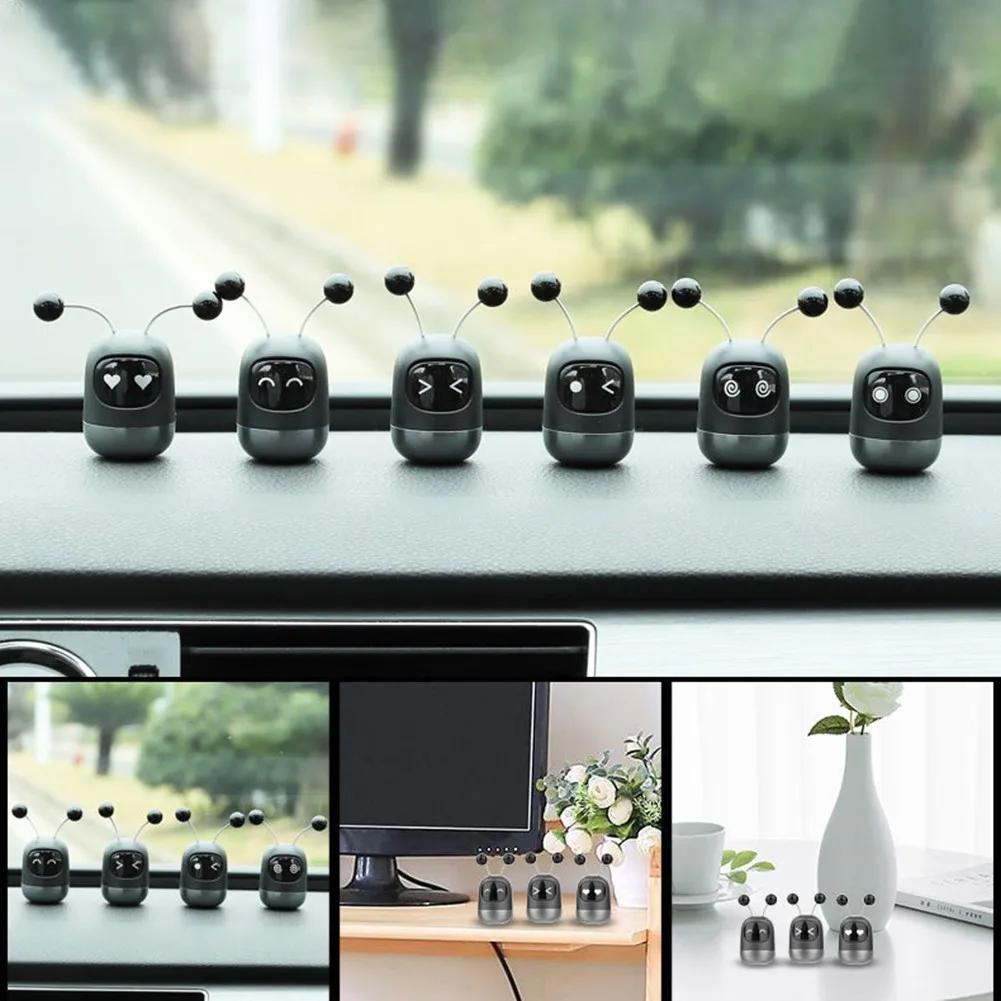 

Car Cute Robot Aromatherapy Auto Air Outlet Perfume Long-lasting Fragrance Clip Interior Accessories Air Freshener