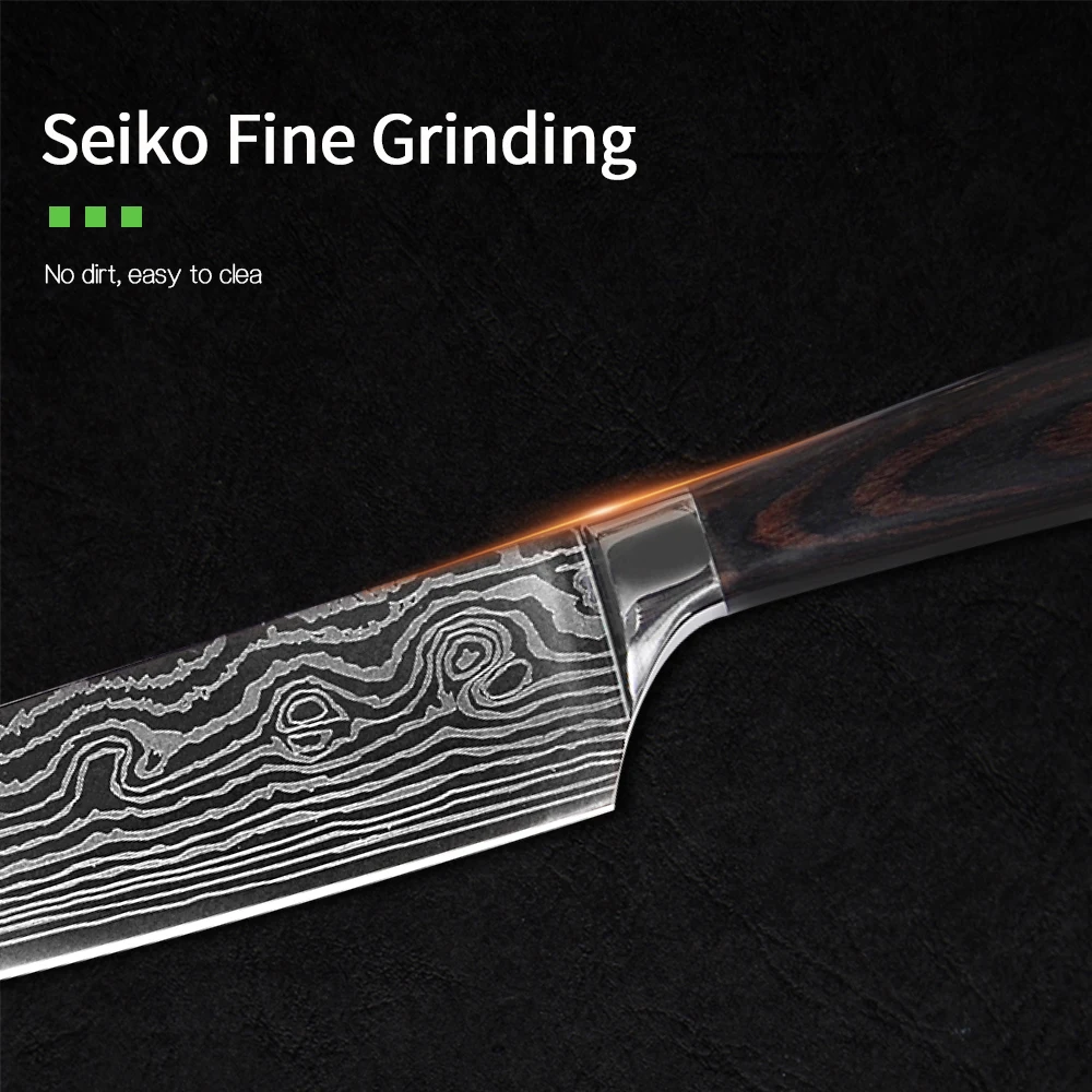 Кухонный нож QING 8 дюймов шеф-повара и 3 5 дюйма ножи для чистки овощей из