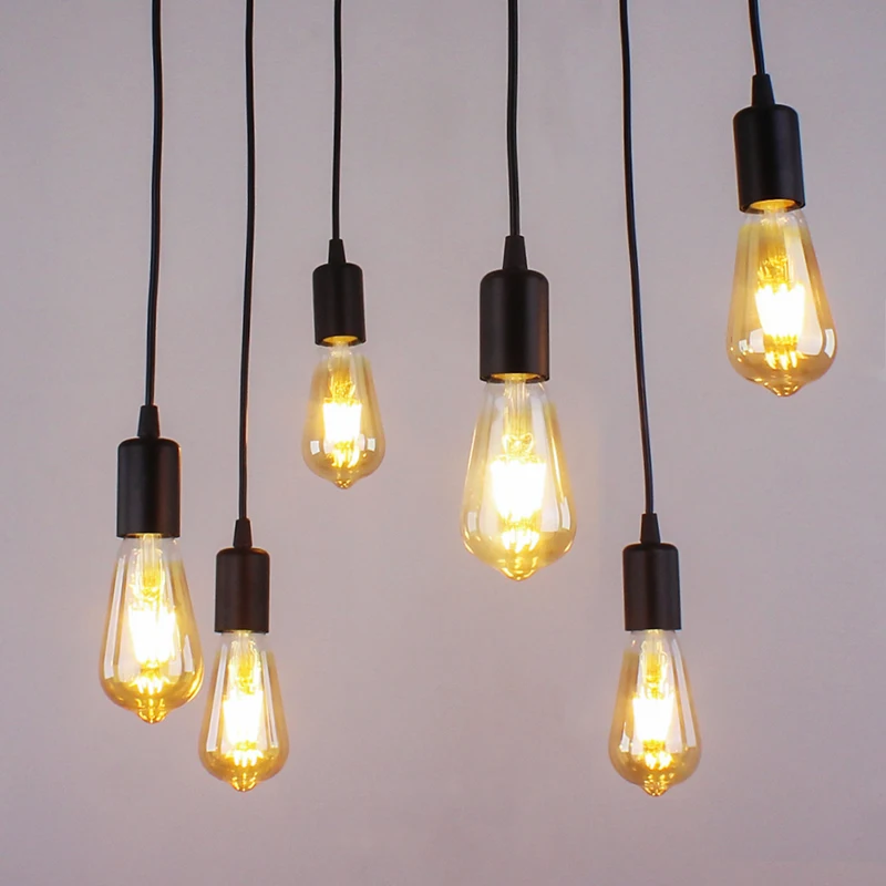 Промышленный черный/белый подвесной светильник Паук светодиодный паук для лофта