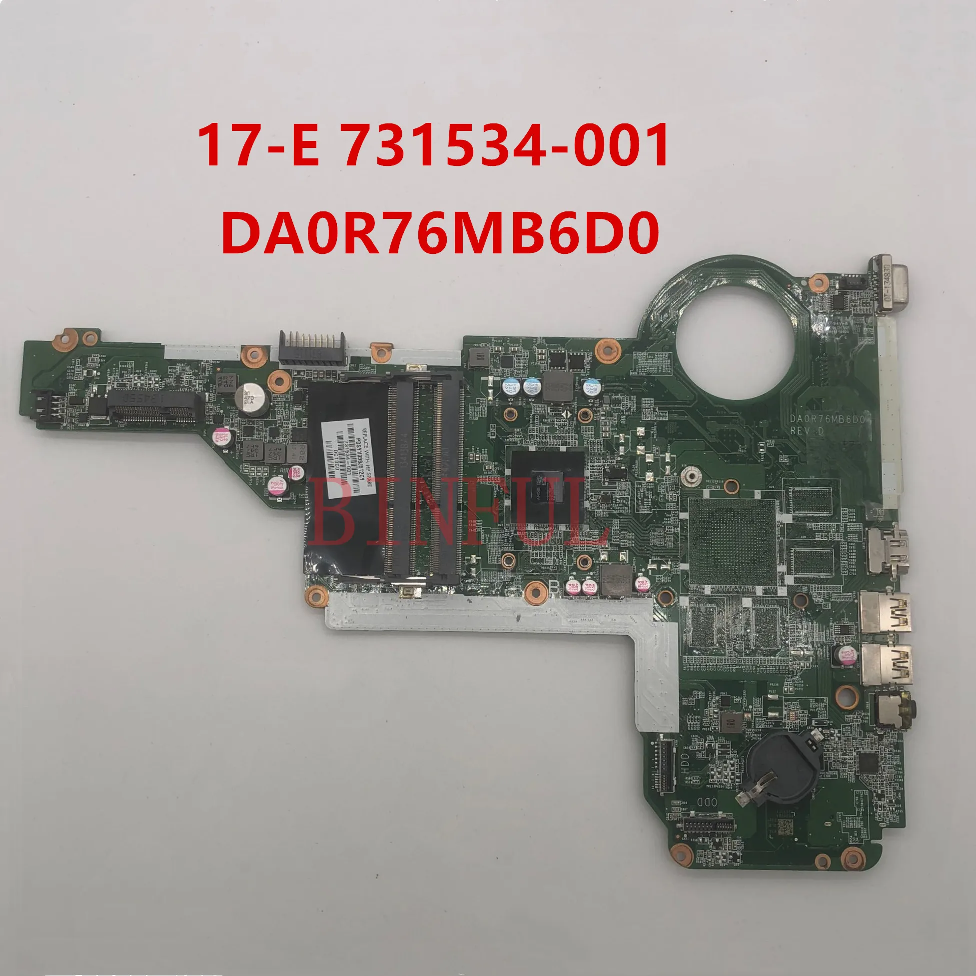 Для 17Z-E100 17Z 731534-501 731534-001 материнской платы ноутбука DA0R76MB6D0 DA0R76MB6D1 A4-5000M Процессор на борту материнской платы полный тест работы