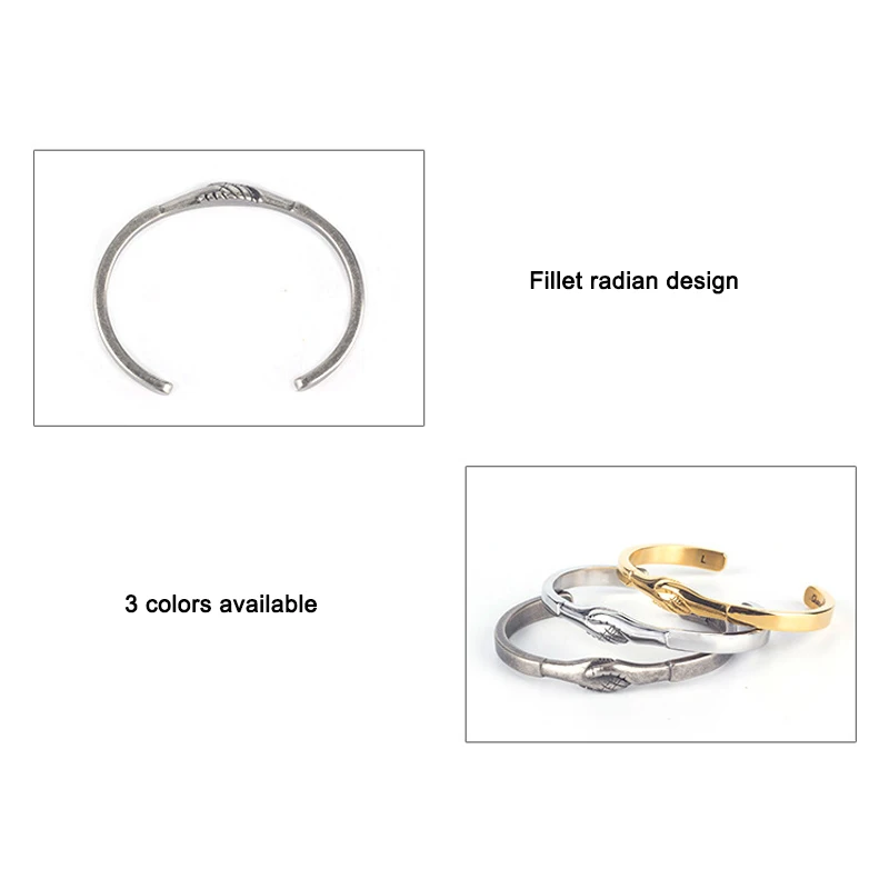 Новые браслеты из титановой стали ювелирные изделия винтажные браслеты-качалки