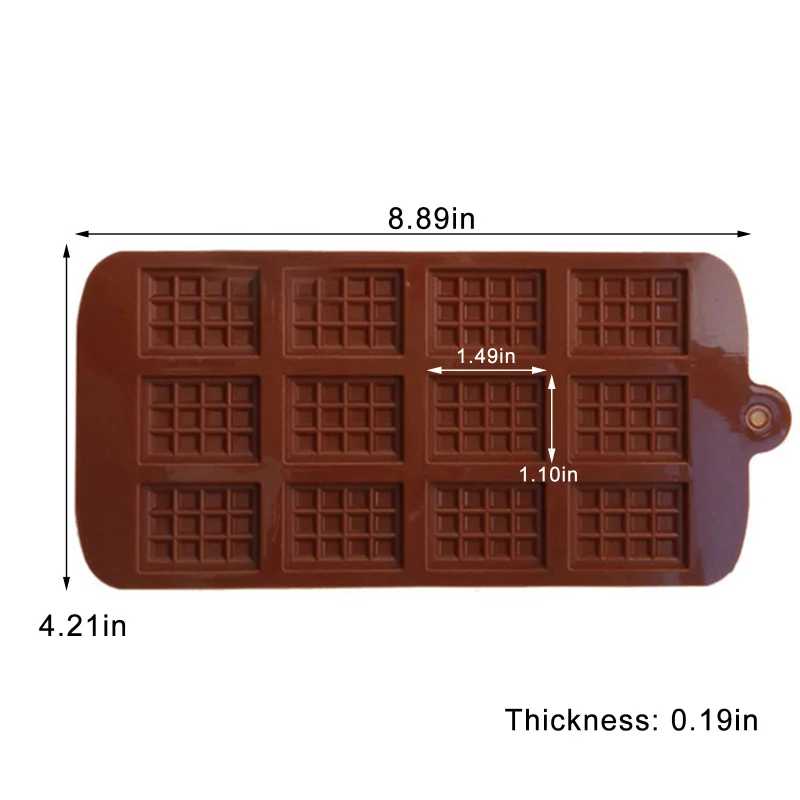 

12 Even Silicone Mold For Cake Pastry Baking Chocolate Candy Fondant Bakeware Waffle Dessert Mould DIY Decorating Cake Tools