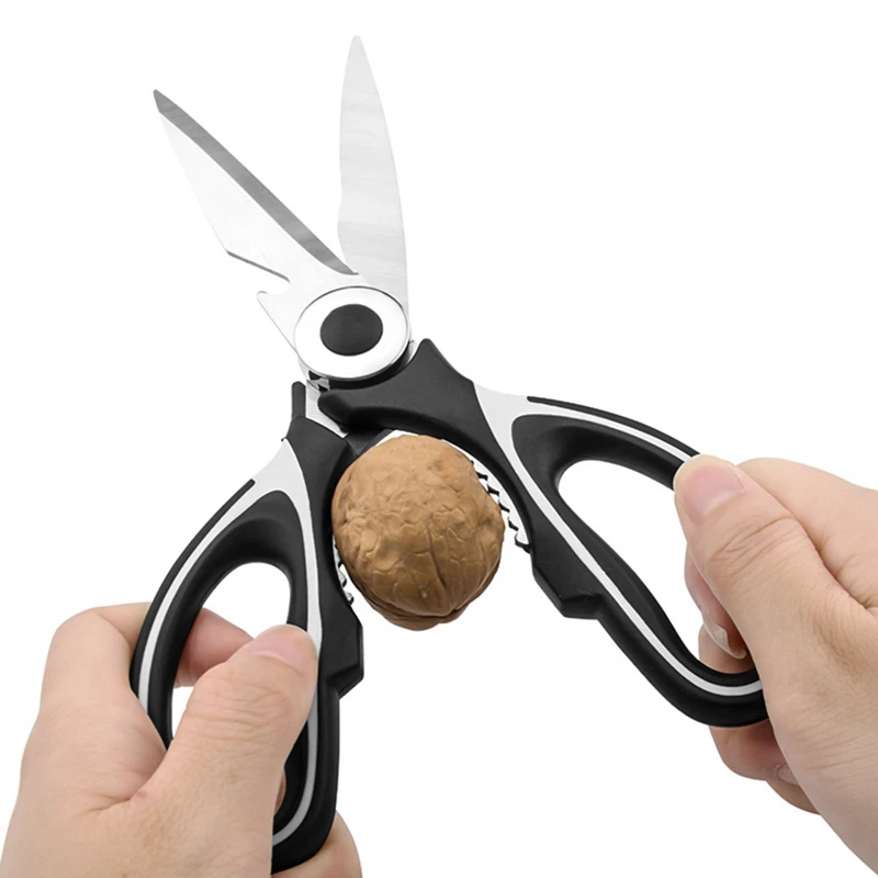 

Multifunctional Nutcracker Bottle opener Bone Cutter Cook Tool shear cut Stainless Steel Poultry Kitchen scissor