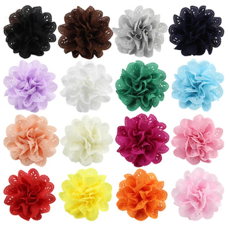 Шифоновые заколки для волос с полыми цветами Детская Металлическая Заколка