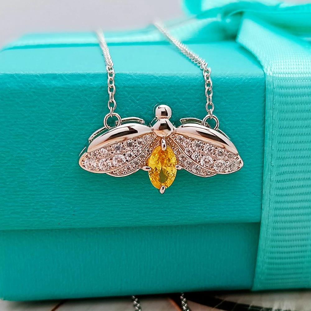 

WPB 100% 925 ожерелье высокого качества оригинальный логотип 1:1 сверкающее ожерелье светлячков тиф Роскошные ювелирные изделия Брендовые женск...